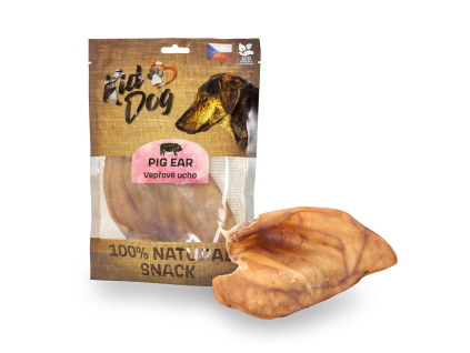 KIDDOG 100% Natural Snack, vepřové ucho 1 ks