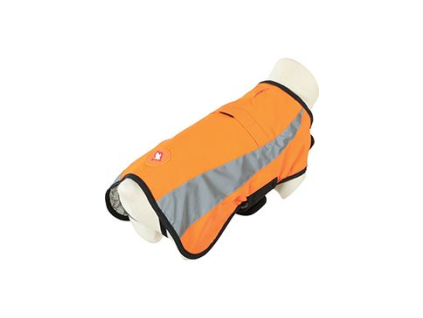 Obleček bunda pro psy REFLEXNÍ oranžová 25cm Zolux