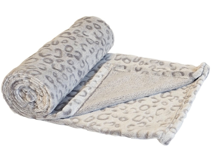 Nobby flísová deka LORIK 70x100 cm leopardí vzor