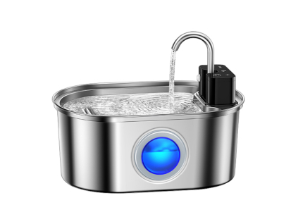 Rojeco bezdrátová nerezová fontánka 3,2l