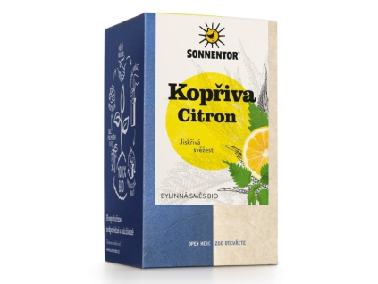 Sonnentor Kopřiva Citron bio 21,6 g, porcovaný dvoukomorový