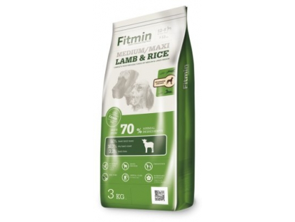 Fitmin Dog maxi lamb&rice 3 kg z kategorie Chovatelské potřeby a krmiva pro psy > Krmiva pro psy > Granule pro psy