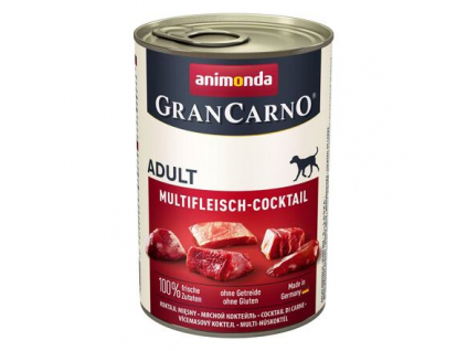 Animonda GRANCARNO konzerva masový koktejl 400g z kategorie Chovatelské potřeby a krmiva pro psy > Krmiva pro psy > Konzervy pro psy