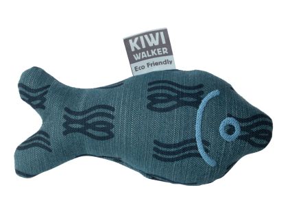 Hračka pes 4Elements Plush Fish modrá Kiwi