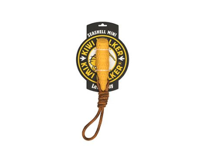 Hračka pes SEASHELL MINI, plov z TPR oranžová Kiwi