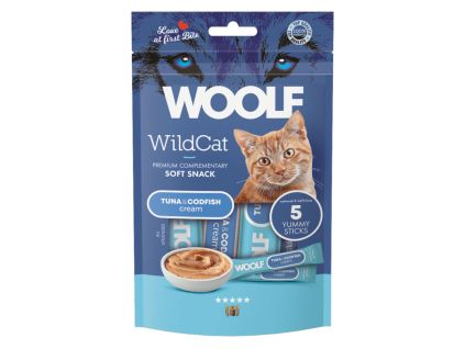 178494 WOOLF WildCat Cream Regular Tuna&Codfish 5x14g