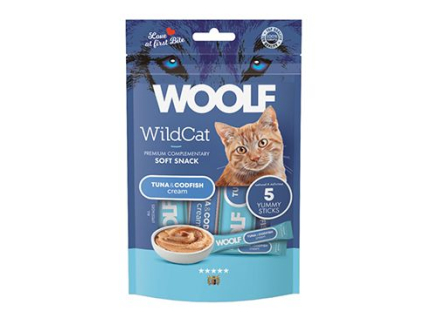 WOOLF WildCat Cream Regular Tuna&Codfish 5x14g