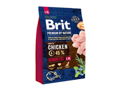 Brit Premium Dog by Nature Senior L+XL 3kg z kategorie Chovatelské potřeby a krmiva pro psy > Krmiva pro psy > Granule pro psy