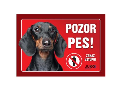 Juko Sign - Smooth-Haired Dachshund, Black