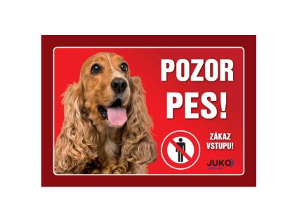 JUKO Hundeschild COCKER SPANIEL