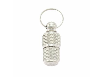 Адресник «Бочонок» хром