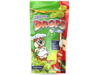 Mlsoun Drops jabłkowe, 75g