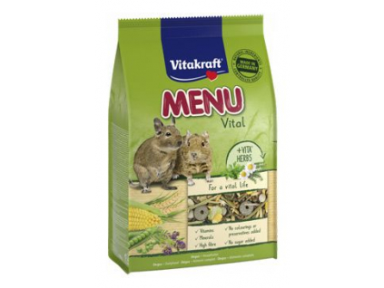 Vitakraft Rodent Degu Menu Vital pro osmáky 600g z kategorie Chovatelské potřeby a krmiva pro hlodavce a malá zvířata > Krmiva pro hlodavce a malá zvířata