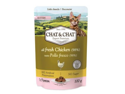 Chat & Chat Kitten Chicken Pouch 100 g