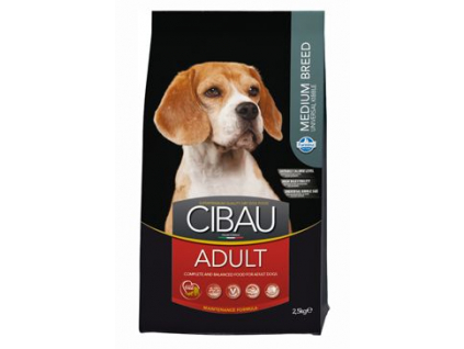 CIBAU Dog Adult Medium 2,5kg z kategorie Chovatelské potřeby a krmiva pro psy > Krmiva pro psy > Granule pro psy