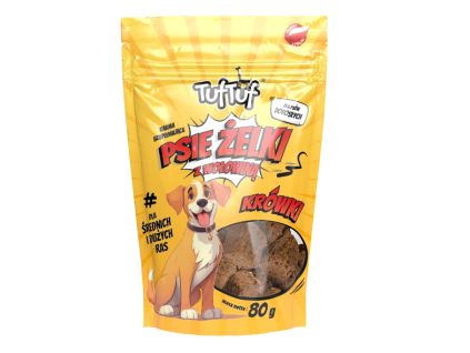 TufTuf Super Soft Beef Cubes for Medium and Large Breeds 80 g