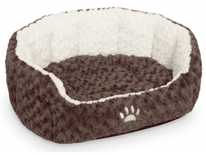 Nobby Neiku hnědý oválný pelíšek 55x50x21cm z kategorie Chovatelské potřeby a krmiva pro psy > Pelíšky a dvířka pro psy > Pelechy a pohovky pro psy