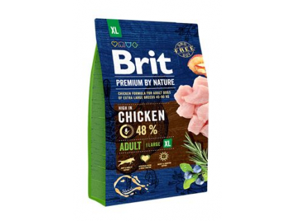 Brit Premium Dog by Nature Adult XL 3kg z kategorie Chovatelské potřeby a krmiva pro psy > Krmiva pro psy > Granule pro psy