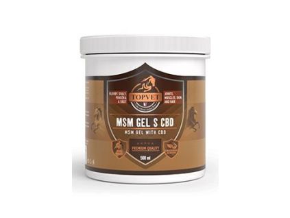 MSM gél s CBD pre kone TOPVET 500ml