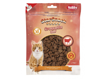 Nobby StarSnack Cat Croquette Beef funkční pamlsky 125g z kategorie Chovatelské potřeby a krmiva pro kočky > Krmivo a pamlsky pro kočky > Pamlsky pro kočky