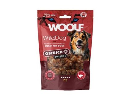 WOOLF WildDog poch. Twisties Ostrich&Cod 100g