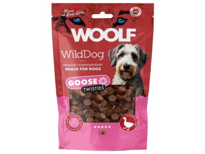 WOOLF WildDog poch. Twisties Goose&Cod 100g