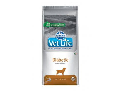 Vet Life Natural DOG Diabetic 2kg z kategorie Chovatelské potřeby a krmiva pro psy > Krmiva pro psy > Veterinární diety pro psy