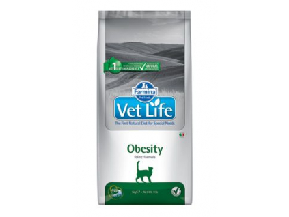 Vet Life Natural CAT Obesity 400g z kategorie Chovatelské potřeby a krmiva pro kočky > Krmivo a pamlsky pro kočky > Veterinární diety pro kočky