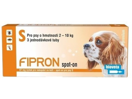 Fipron 67 mg spot on pro psy S 3x 0,67 ml