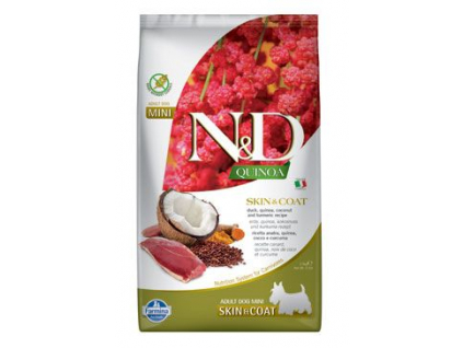 N&D Quinoa DOG Skin & Coat Duck & Coconut Mini 2,5kg z kategorie Chovatelské potřeby a krmiva pro psy > Krmiva pro psy > Granule pro psy