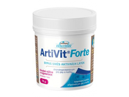 VITAR Veterinae ArtiVit Forte prášek 70g z kategorie Chovatelské potřeby a krmiva pro kočky > Vitamíny a léčiva pro kočky > Pohybový aparát koček