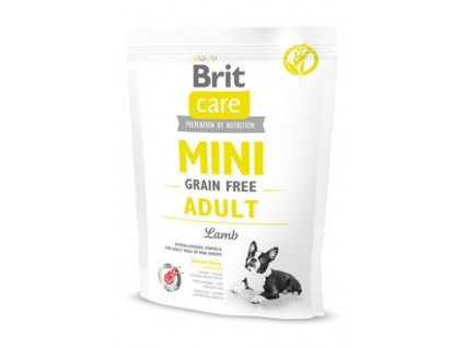 Brit Care Mini Grain Free Adult Lamb 400g z kategorie Chovatelské potřeby a krmiva pro psy > Krmiva pro psy > Granule pro psy