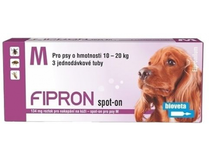 Fipron 134 mg spot on pro psy M 3x 1,34 ml
