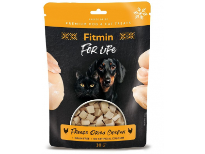 Fitmin For Life Mrazem sušené kuřecí pamlsky 30g z kategorie Chovatelské potřeby a krmiva pro psy > Pamlsky pro psy > Pamlsky sušené mrazem pro psy