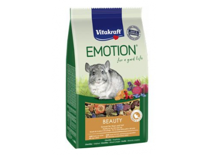 Vitakraft Rodent Chinchilla Emotion Beauty krmivo pro činčily 600g z kategorie Chovatelské potřeby a krmiva pro hlodavce a malá zvířata > Krmiva pro hlodavce a malá zvířata