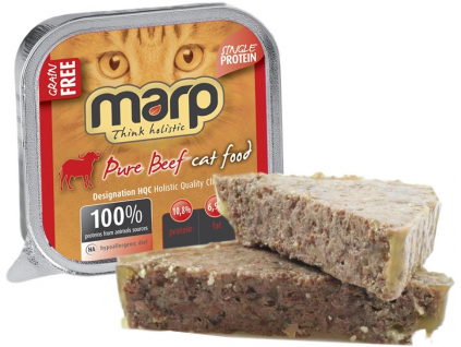 Marp Holistic Cat vanička Pure Beef 100g z kategorie Chovatelské potřeby a krmiva pro kočky > Krmivo a pamlsky pro kočky > Vaničky, paštiky pro kočky