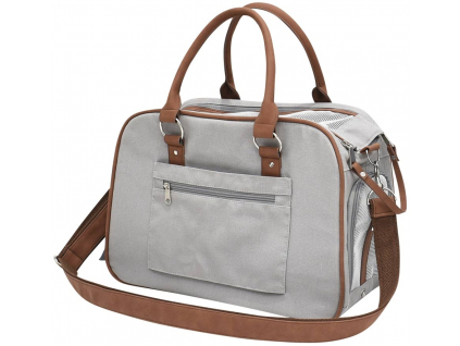 Nobby Perka elegantní cestovní taška do 6 kg světle šedá z kategorie Chovatelské potřeby a krmiva pro psy > Cestování se psem > Tašky, kabelky pro psy