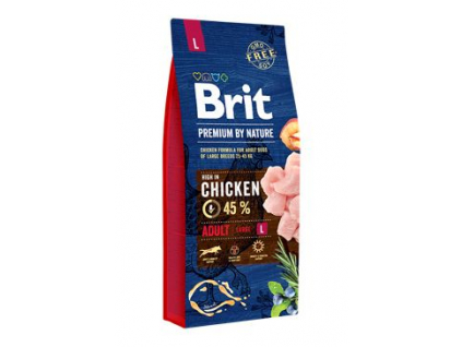 Brit Premium Dog by Nature Adult L 15kg z kategorie Chovatelské potřeby a krmiva pro psy > Krmiva pro psy > Granule pro psy