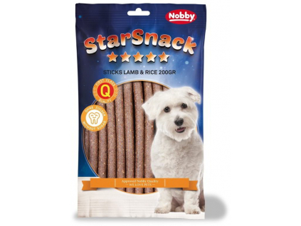 Nobby StarSnack Sticks jehněčí tyčinky 20ks / 200g z kategorie Chovatelské potřeby a krmiva pro psy > Pamlsky pro psy > Tyčinky, salámky pro psy