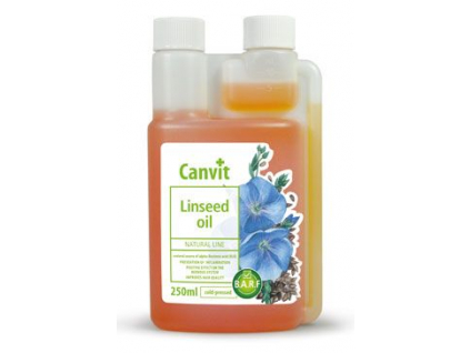 Canvit Linseed oil 250ml z kategorie Chovatelské potřeby a krmiva pro psy > Vitamíny a léčiva pro psy > Doplňkové oleje pro psy