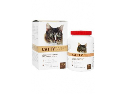 Catty Care probiotika pro kočky a koťata 100g z kategorie Chovatelské potřeby a krmiva pro kočky > Vitamíny a léčiva pro kočky > Podpora trávení koček