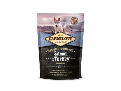 Carnilove Dog Salmon & Turkey for Puppies 1,5kg z kategorie Chovatelské potřeby a krmiva pro psy > Krmiva pro psy > Granule pro psy