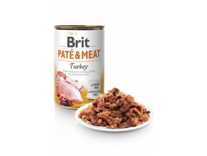 Brit Dog Paté & Meat Turkey konzerva 800g z kategorie Chovatelské potřeby a krmiva pro psy > Krmiva pro psy > Konzervy pro psy