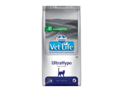 Vet Life Natural CAT Ultrahypo 10kg z kategorie Chovatelské potřeby a krmiva pro kočky > Krmivo a pamlsky pro kočky > Veterinární diety pro kočky