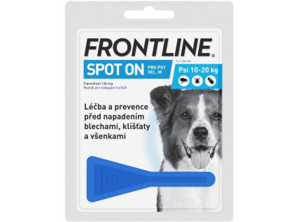 FRONTLINE SPOT ON pro psy M (10-20kg) - 1x1,34ml z kategorie Chovatelské potřeby a krmiva pro psy > Antiparazitika pro psy > Pipety (Spot On) pro psy