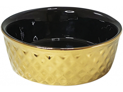 Nobby keramická miska Gold černá se zlatým dekorem 1000ml z kategorie Chovatelské potřeby a krmiva pro psy > Misky a dávkovače pro psy > keramické misky pro psy