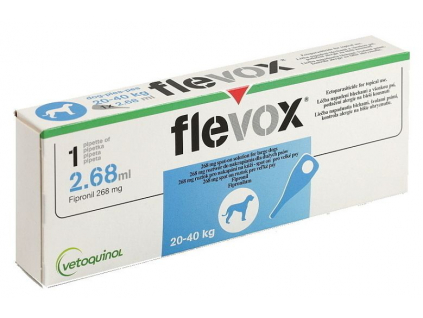 Flevox Spot-On Dog L (20-40 kg) sol 1x2,68ml z kategorie Chovatelské potřeby a krmiva pro psy > Antiparazitika pro psy > Pipety (Spot On) pro psy