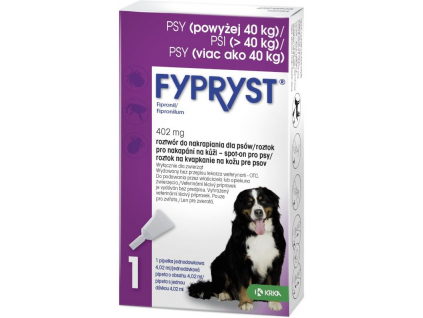 Fypryst spot-on XL (pes nad 40kg) sol 1x4,02 ml z kategorie Chovatelské potřeby a krmiva pro psy > Antiparazitika pro psy > Pipety (Spot On) pro psy