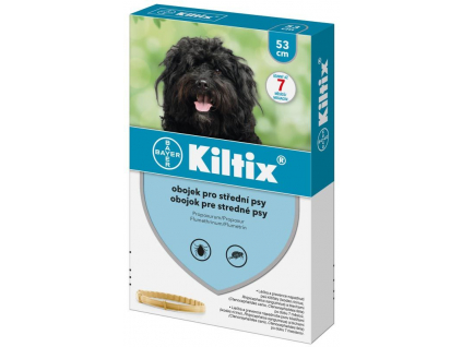 Kiltix antiparazitní obojek střední pes 53 cm z kategorie Chovatelské potřeby a krmiva pro psy > Antiparazitika pro psy > Antiparazitní obojky pro psy