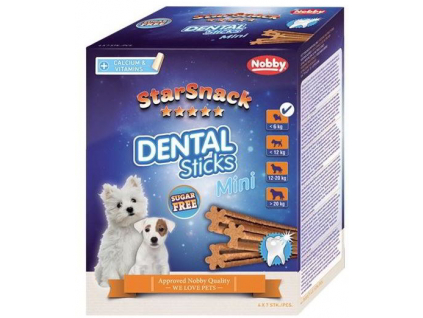Nobby StarSnack Dental Mini dentální tyčinky pro psy 28ks / 252g z kategorie Chovatelské potřeby a krmiva pro psy > Pamlsky pro psy > Dentální pamlsky pro psy